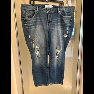 Torrid skinny distressed jeans size 20 regular